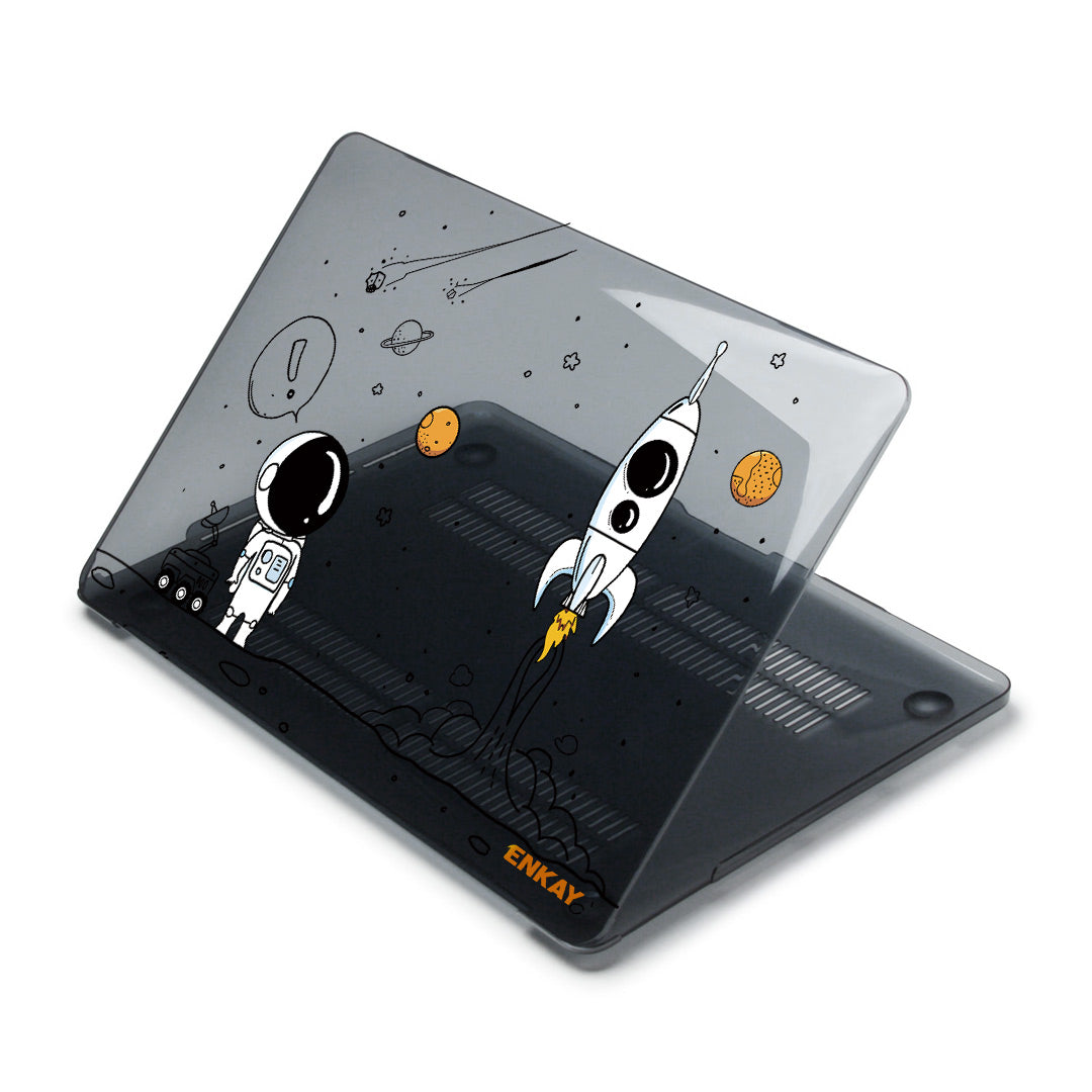 For MacBook Pro 13 inch (2020) A2251 / A2289 / A2338 (US Version) Protective Cover Astronaut Pattern Anti-Scratch Laptop Case with TPU Keyboard Film + Dust-Proof Plugs - Astronaut No.1 For MacBook Pro 13 inch (2020) A2251 / A2289 / A2338 (US Version) Protective Cover Astronaut Pattern Anti-Scratch Laptop Case with TPU Keyboard Film + Dust-Proof Plugs - Astronaut No.1